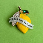WHEN LIFE GIVES YOU LEMONS… diamanté pin.