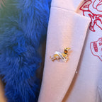Clever Sausage! Diamanté Dachshund pin