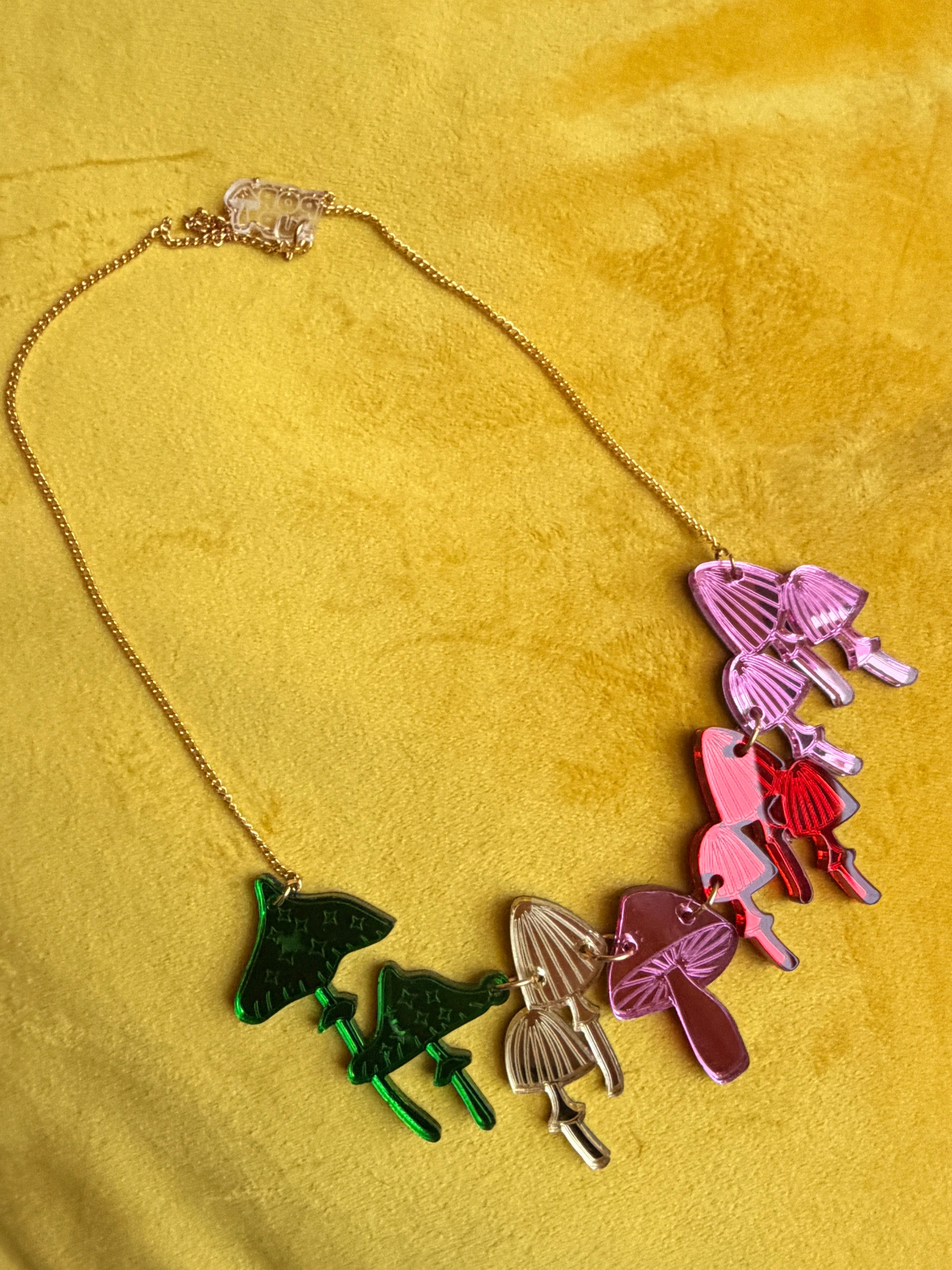 Disco Toadstool Necklace