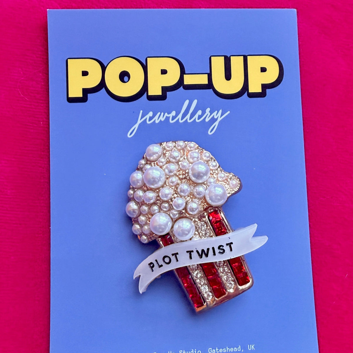 PLOT TWIST! Popcorn pin
