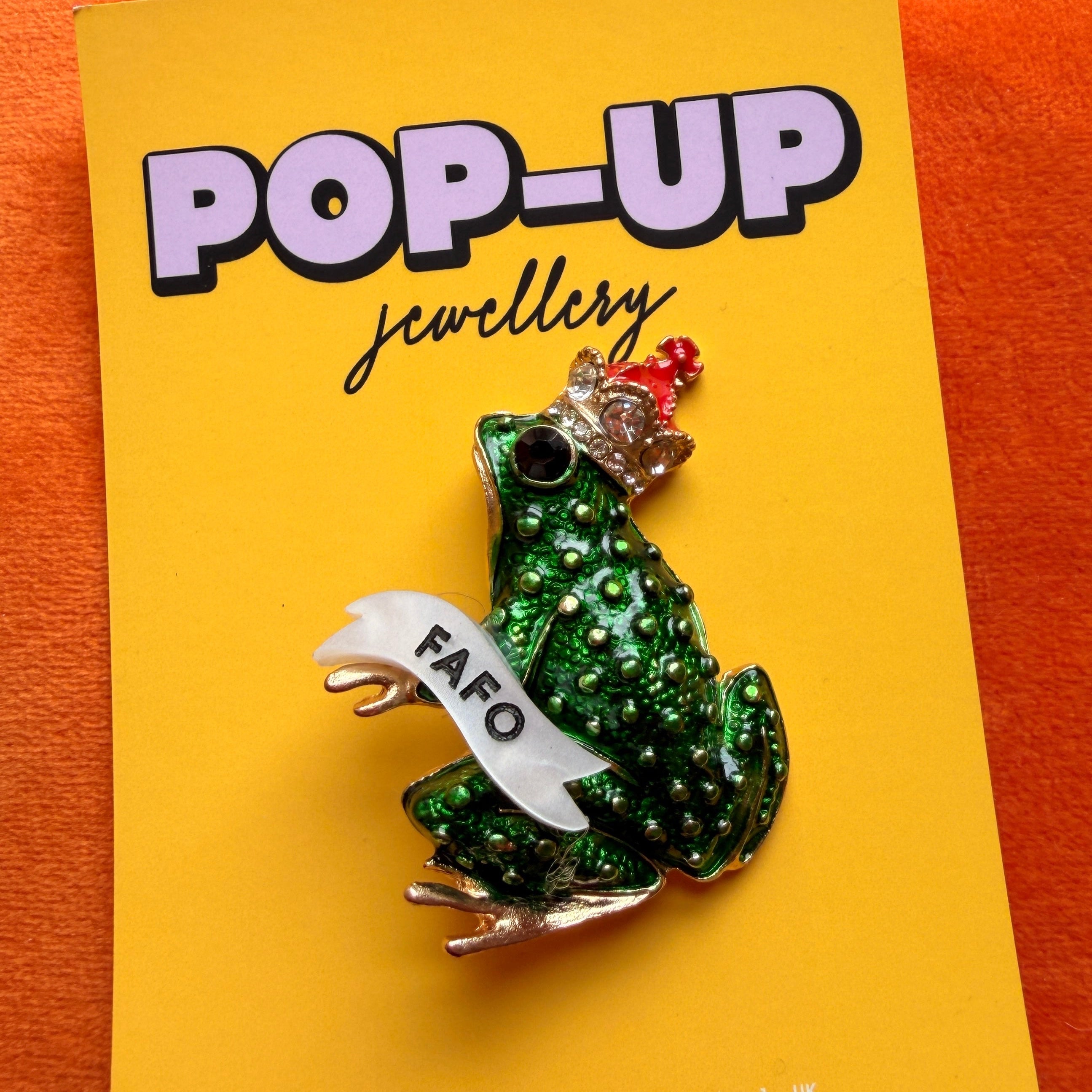 FAFO (SAFE FOR WORK) frog prince pin