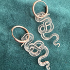 Cute snake hoops