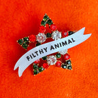 Merry Christmas Ya FILTHY ANIMAL, star pin