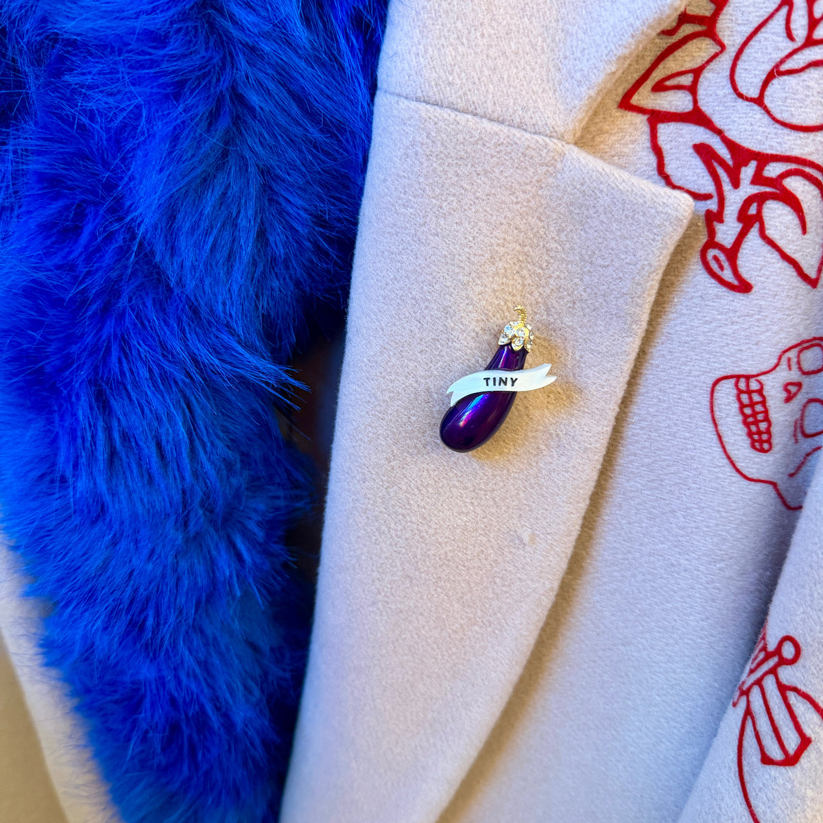 Tiny Eggplant/Aubergine pin
