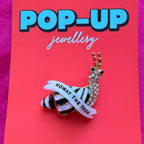 Sam, the Geordie snail! Diamanté pin