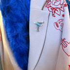 A tini bit tipsy! Martini glass pin