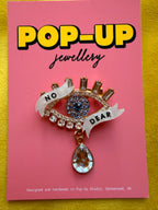 NO IDEA, diamanté eye pin