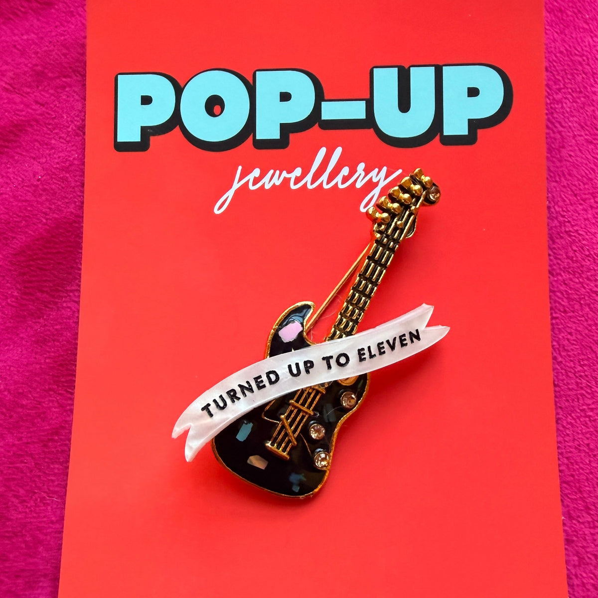 TURN IT UP TO 11, guitar pin