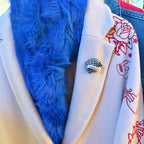 HIBERNATING, diamanté hedgehog pin