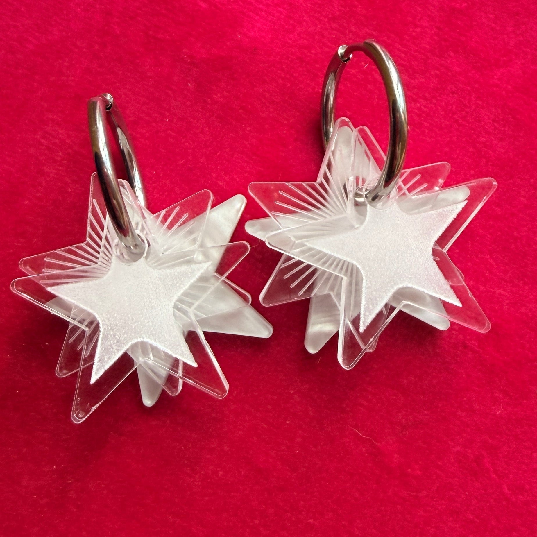 DEWDROP STARS stackable hoops