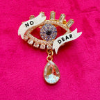 NO IDEA, diamanté eye pin