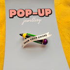 DRAW YOUR SWORD! Artistic rebellion pin