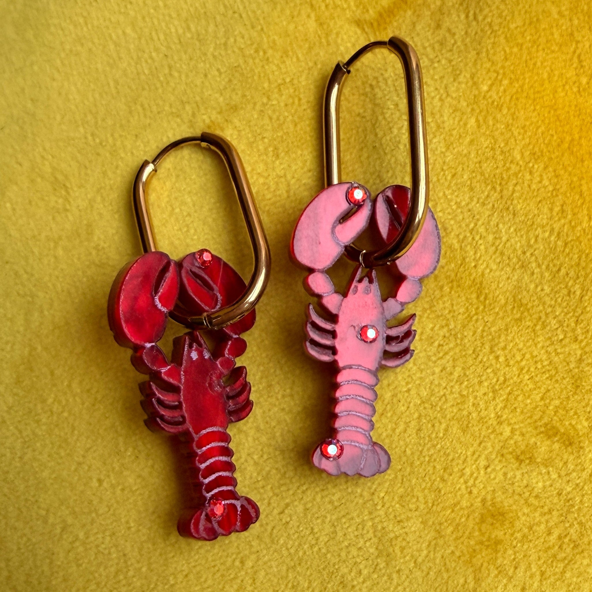 Red Lobster earrings