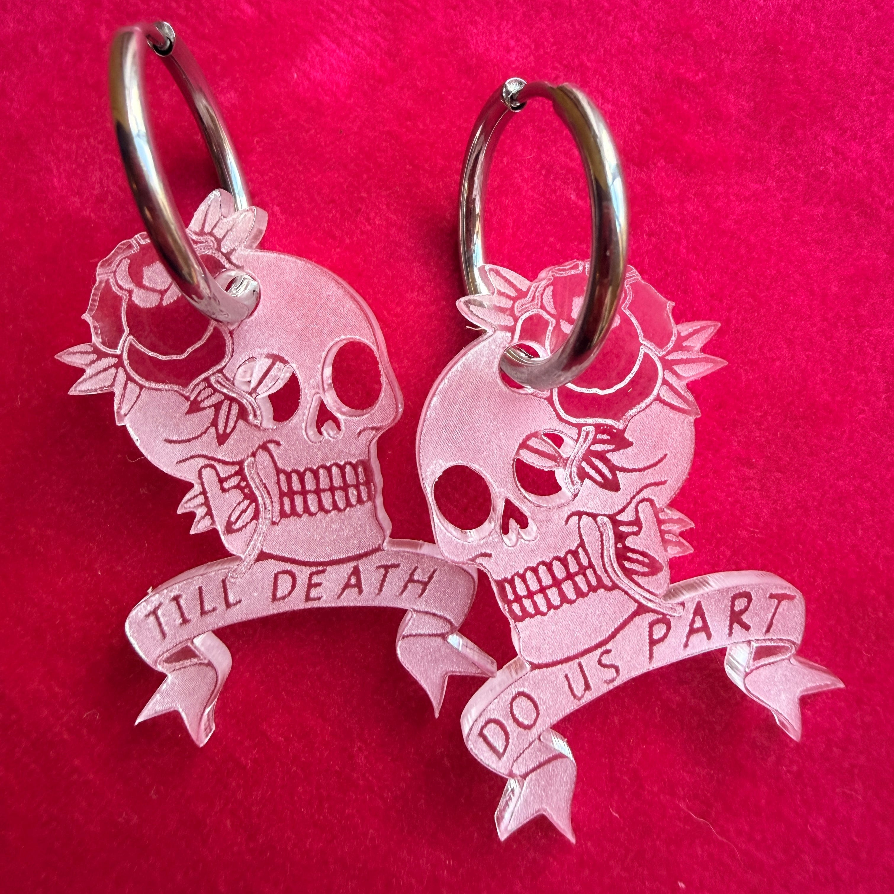 TILL DEATH! bridal hoops