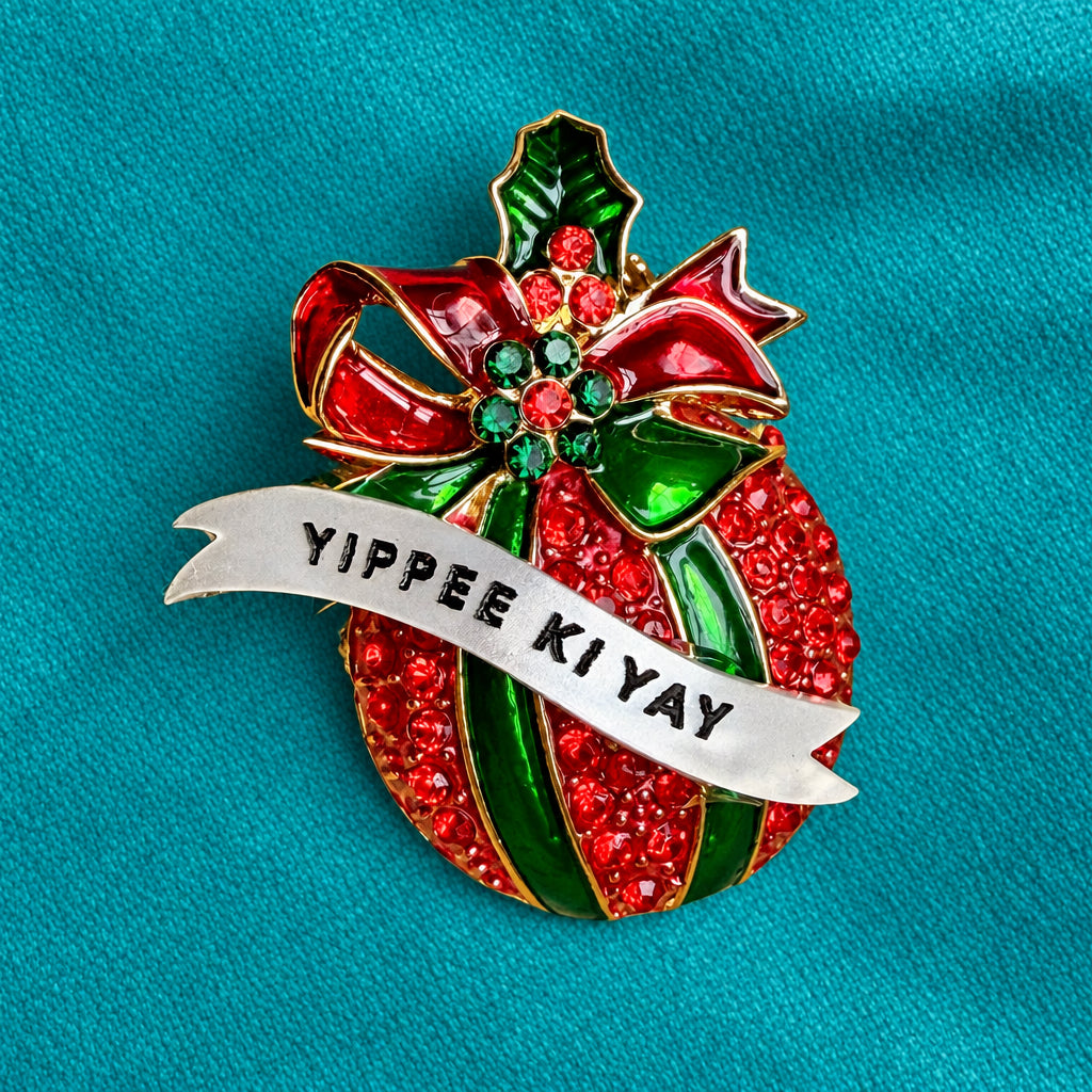 Nakatomi Plaza Bauble Pin, YIPPEE KI YAY etc etc
