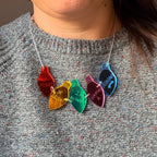 Having a Breakdown, festive lights necklace.