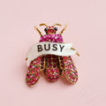 BUSY BEE diamanté pin