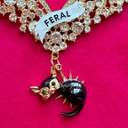 FERAL, untrainable hound or cat! princess necklace.