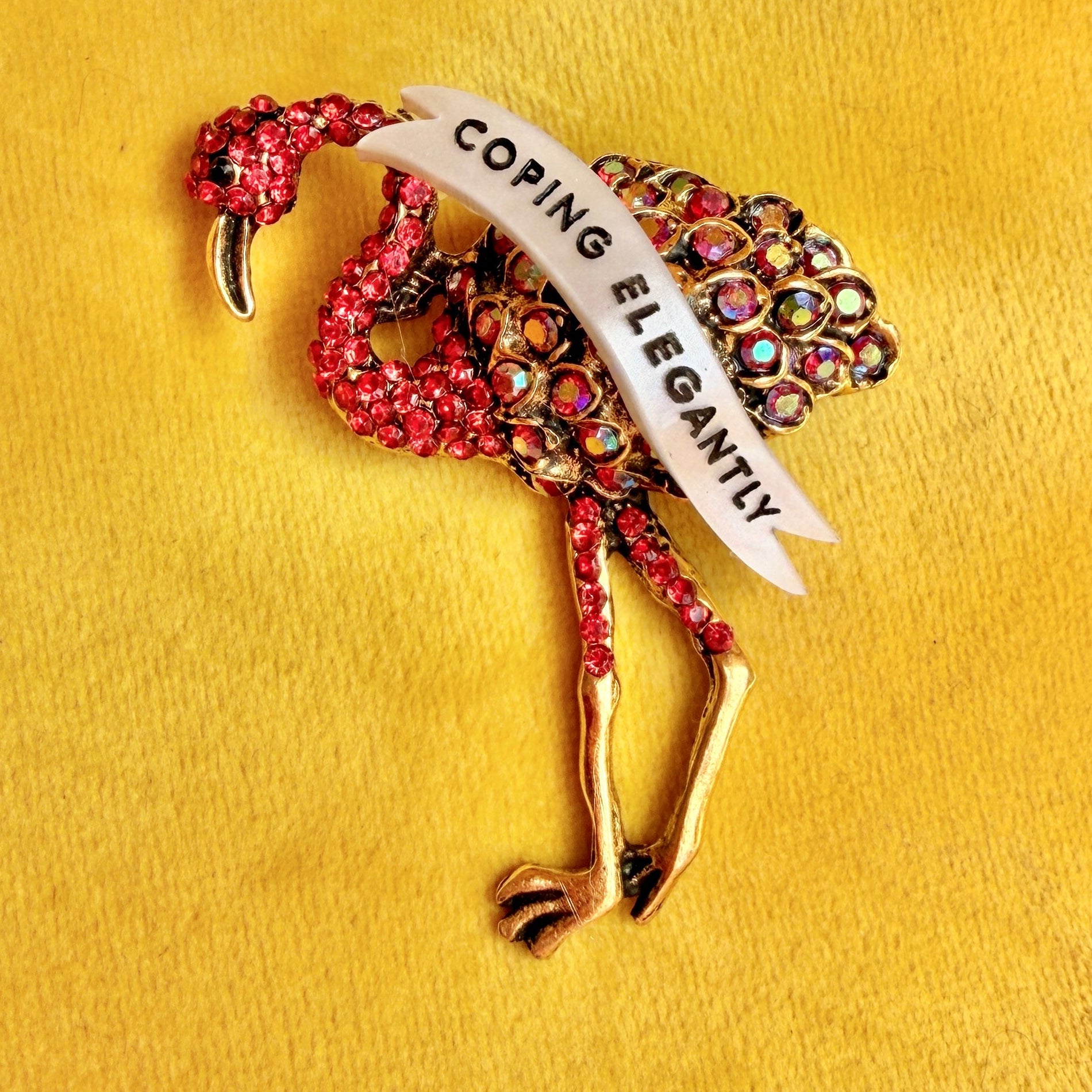 Coping Elegantly… flamingo
