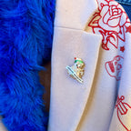 Freezing my tits off, snowman pin