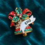 Bellend, diamanté bell pin