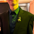 GOATED diamanté pin