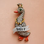 SILLY GOOSE, Diamanté pin
