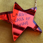 FA LA LA LA LA LA LARGE GLASS OF WINE… necklace