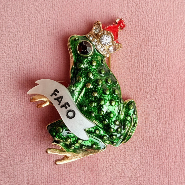 FAFO (SAFE FOR WORK) frog prince pin