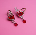 Heart and Dagger earrings