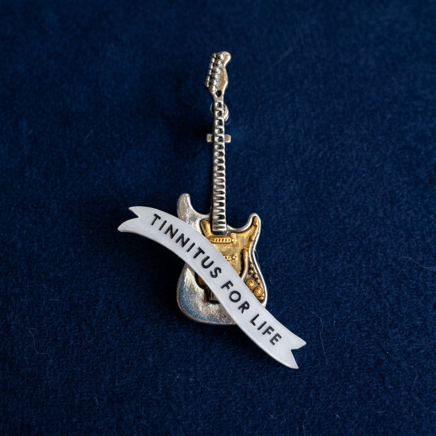 Tinnitus for LIFE! Guitar pin