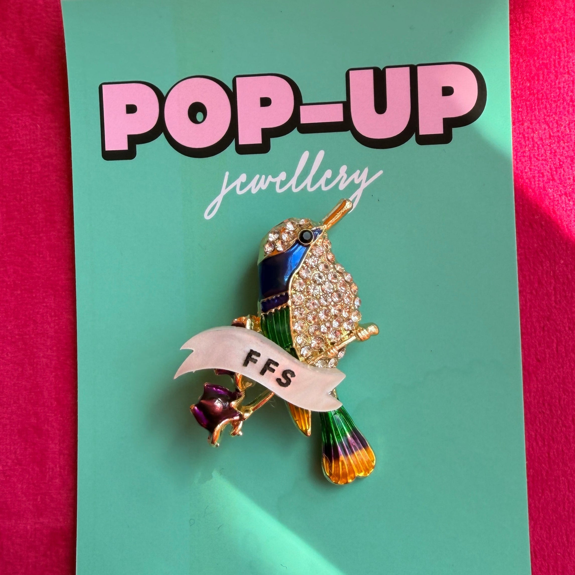 FFS, suitable for work? hummingbird pin