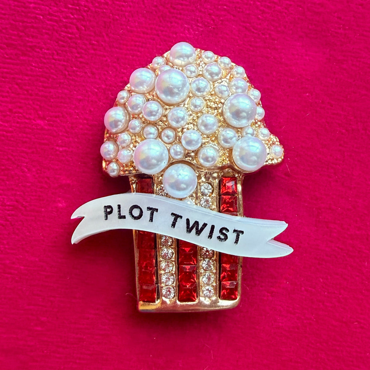 PLOT TWIST! Popcorn pin