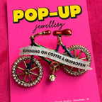 Coffee and Ibuprofen bike pin