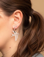 Tattoo swallow earrings