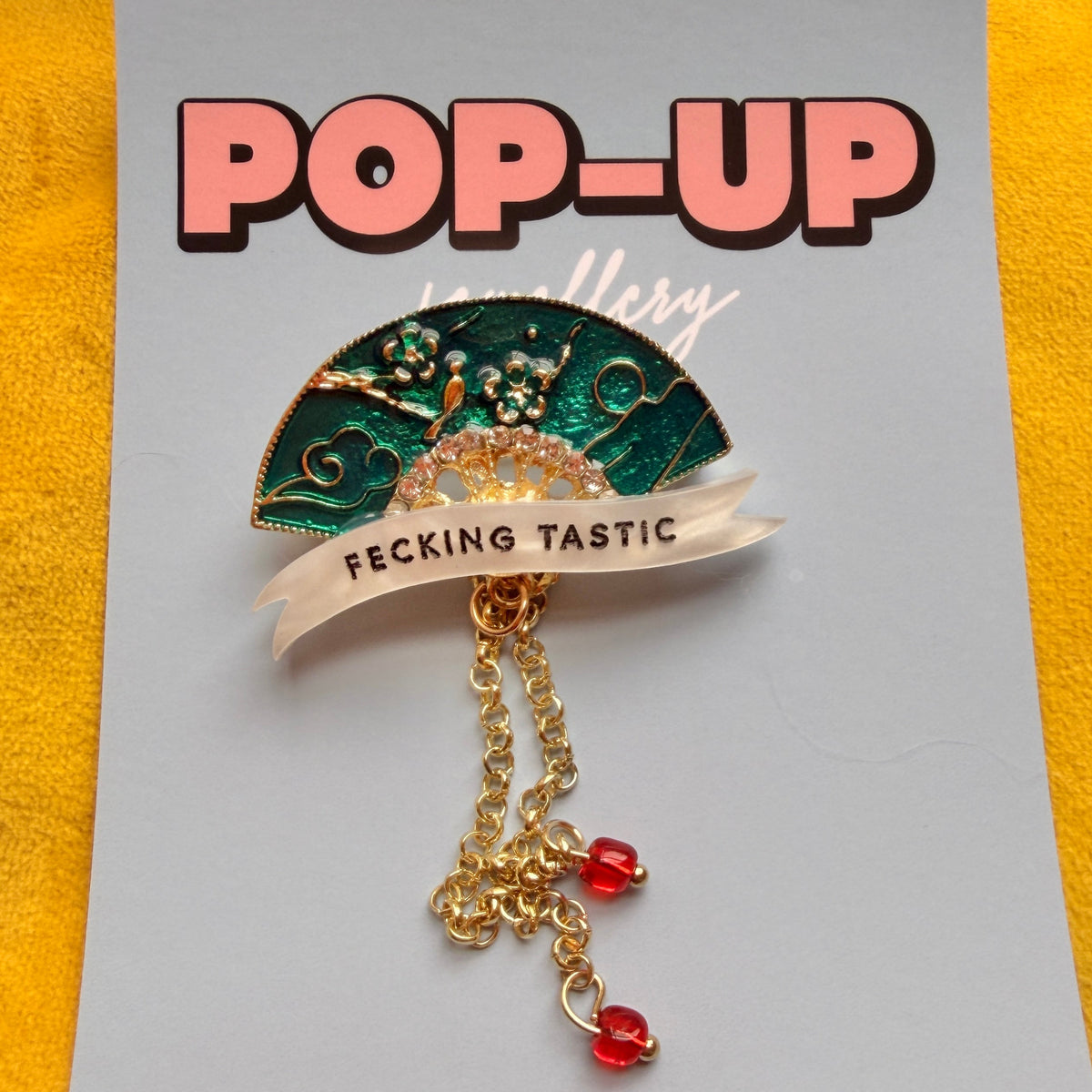 FAN-FECKING-TASTIC , enamel pin