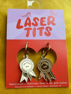 THE WORST (YAY) rosette earrings