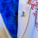 My Cat HATES you, enamel and diamanté pin
