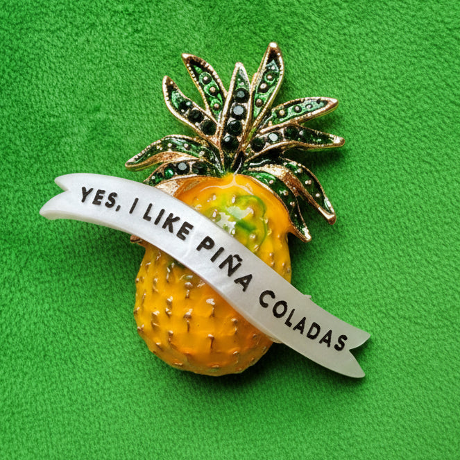 PINAPPLE ESCAPE, diamanté pin