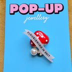 Flourishing toadstool pin