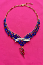 FECK OFF, I’M FROLICKING, diamanté princess necklace