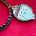 My cat HATES you, diamanté tennis bracelet