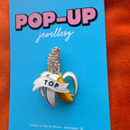 TOP BANANA! Diamanté pin