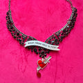 Fresh hell, gothic diamanté princess necklace.