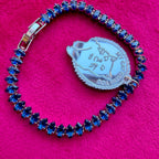 My cat HATES you, diamanté tennis bracelet