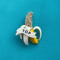 TOP BANANA! Diamanté pin