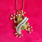 JUNGLE IS MASSIVE tree frog pendant