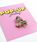 BIRD NERD diamanté pin