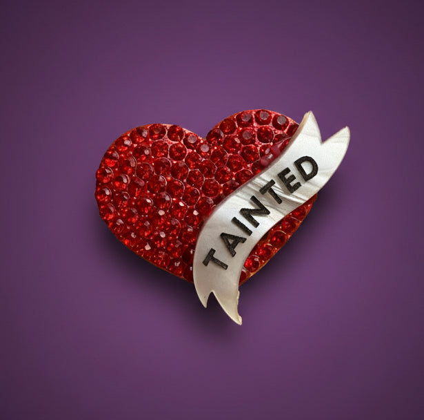 TAINTED LOVE diamanté pin
