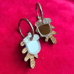 ACORN AND OAK LEAF hoops